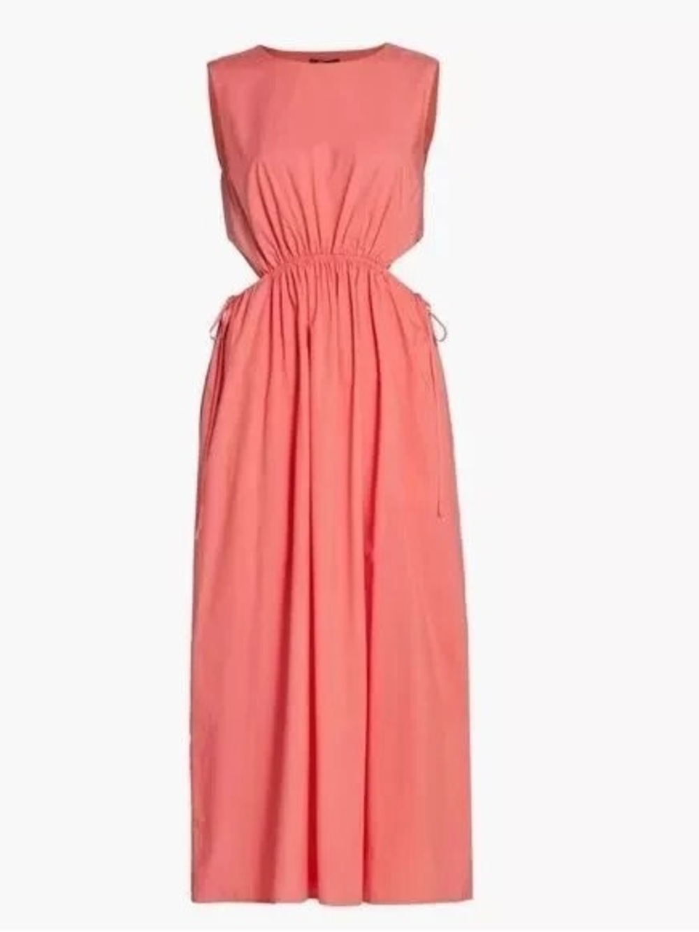 Rails Coral Pink Sleeveless Drawstring Maxi Dress